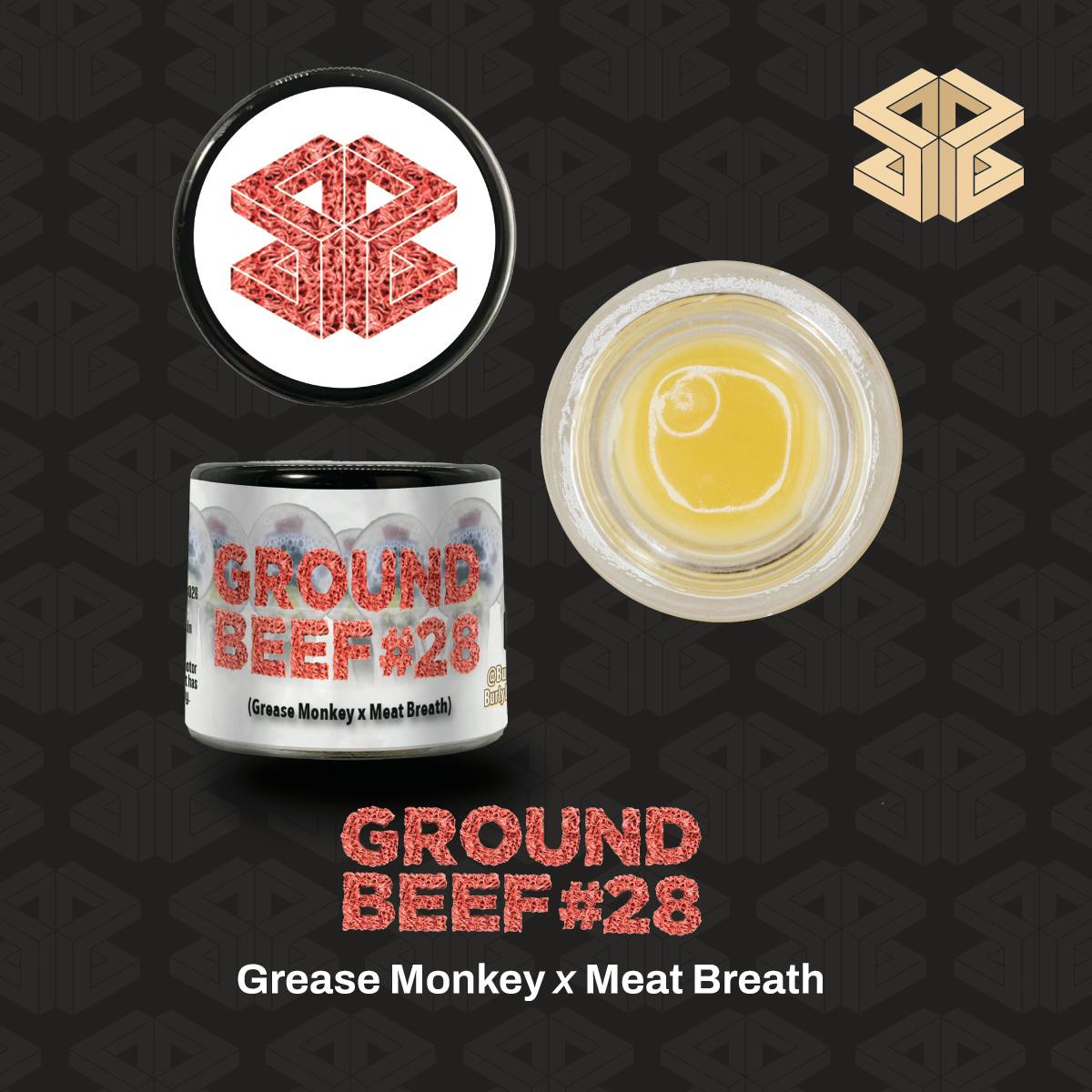 Burly Botanicals | Ground Beef #28 | 4g Hash Rosin