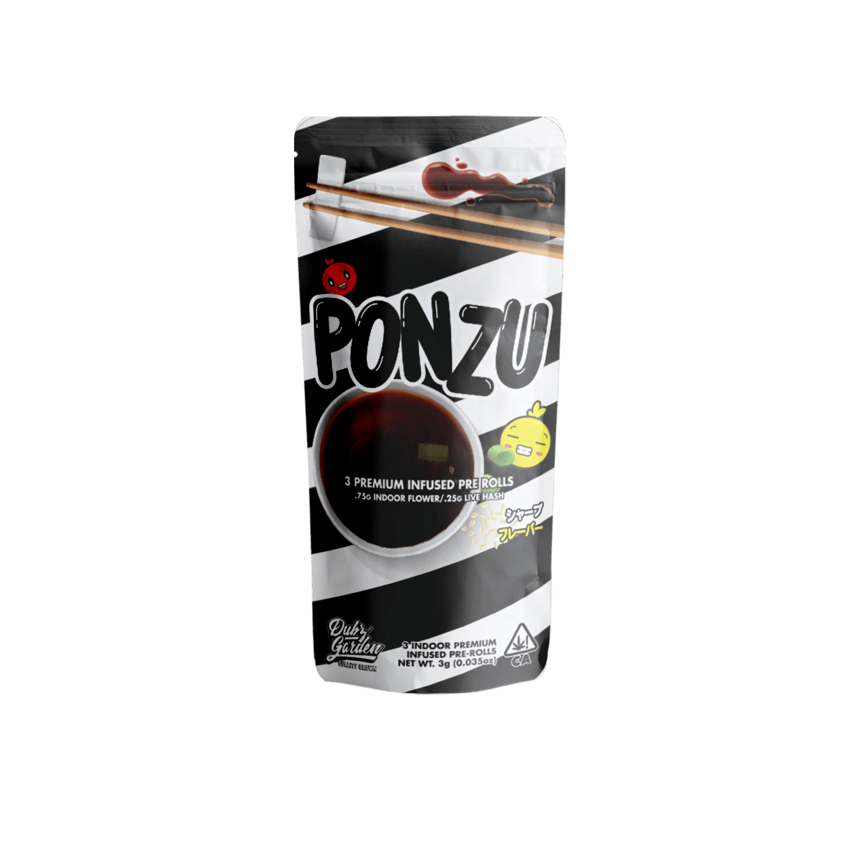 Ponzu Infused Prerolls 3pk 3g