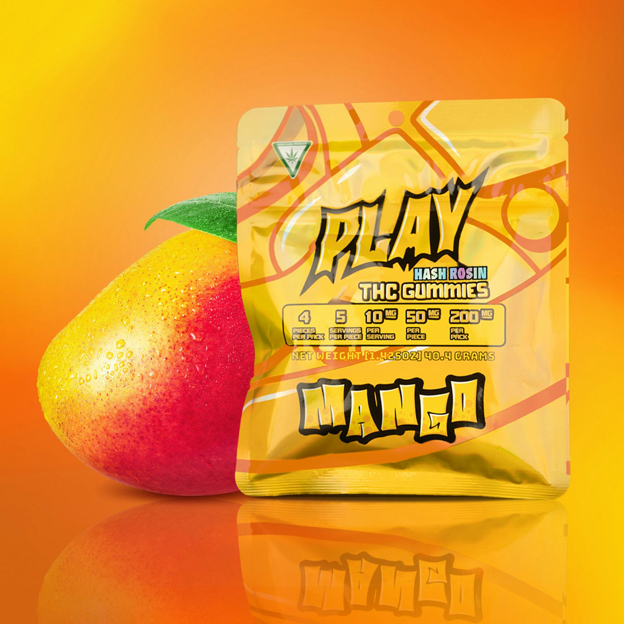 Mango Hash Rosin Gummies