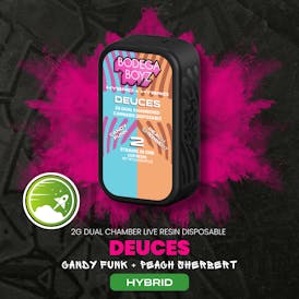 2 gram Deuces Candy Funk x Peach Sherbet Live Resin Vape | NY