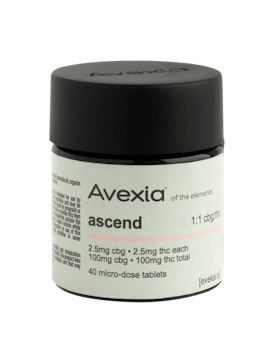 Avexia Ascend Tablets | 1:1 CBG:THC [40pk]