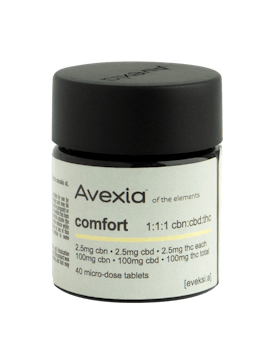 Avexia Comfort Tablets | 1:1:1 CBN:CBD:THC [40pk]