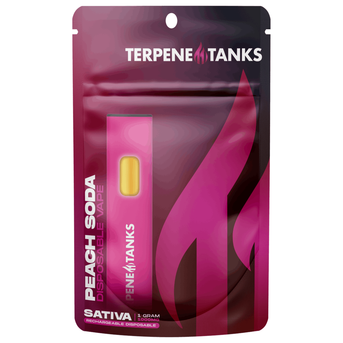 Terpene Tanks Peach Soda Disposable 1g