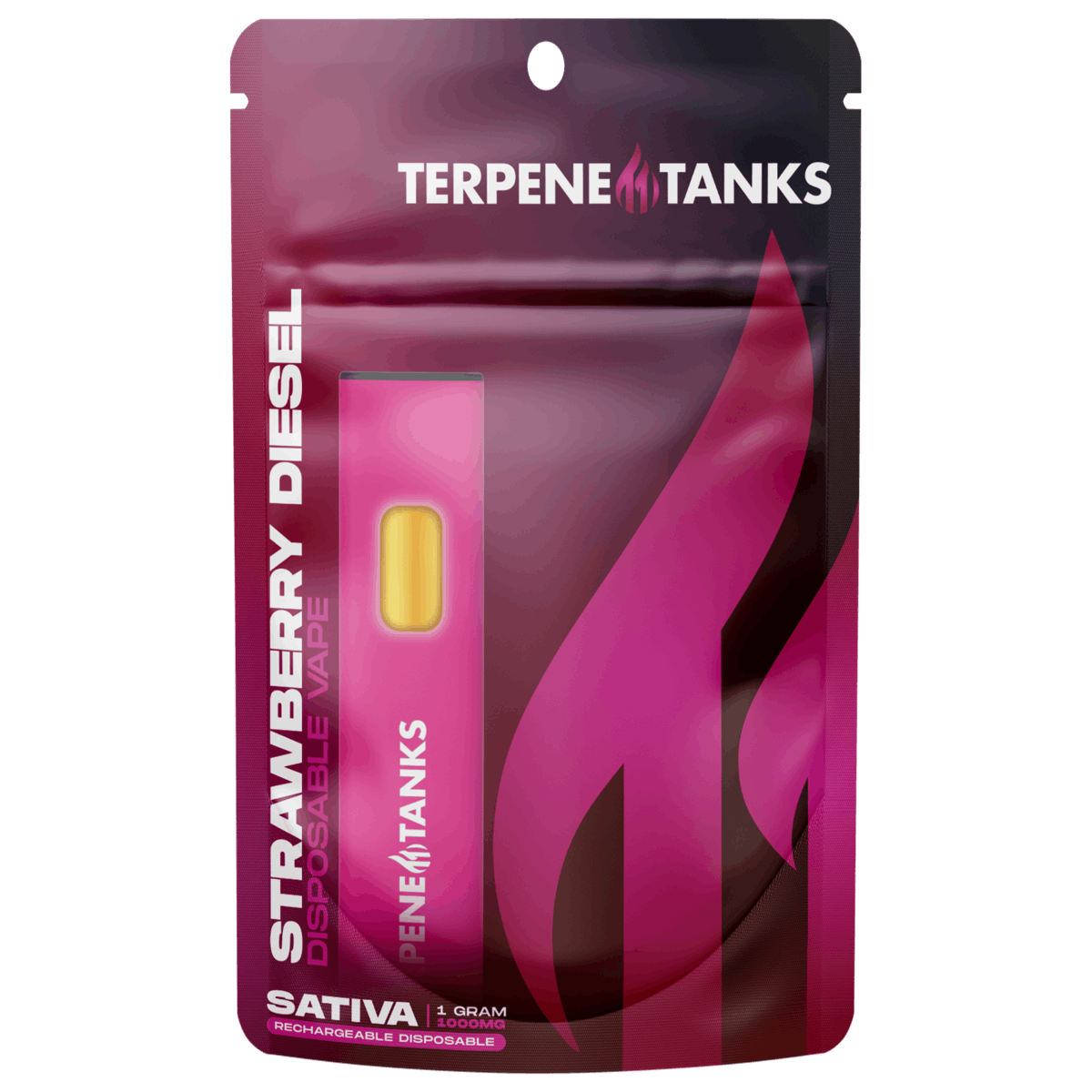 Terpene Tanks Strawberry Diesel Disposable 1g by Terpene Tanks