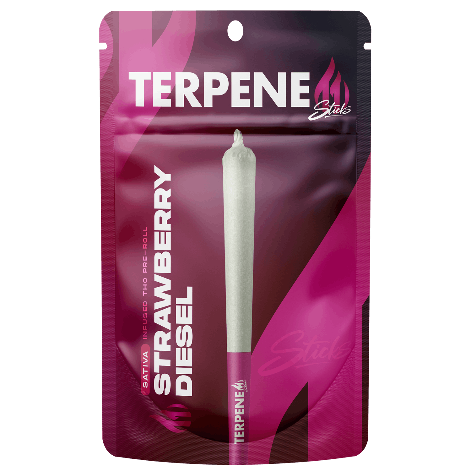 Terpene Tanks Strawberry Diesel Infused Pre-Roll 1g