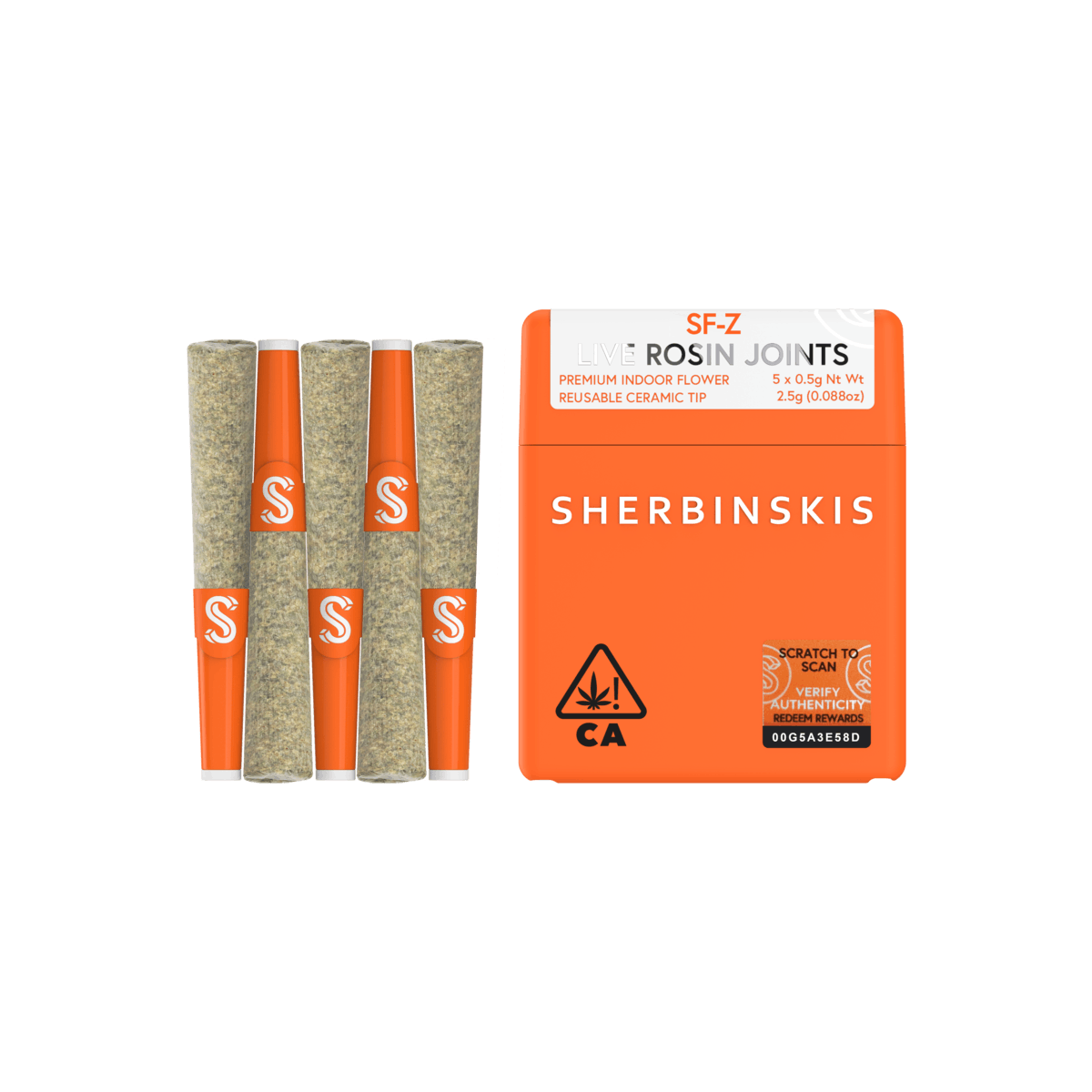 Sherbinskis | SF-Z x Pistacchio Rosin Infused Minis | 5pk
