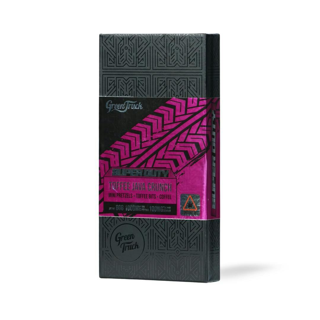 Toffee Java Crunch Milk Chocolate Bar: Super Duty - Green Truck