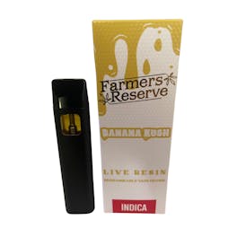 1Gram Banana Kush Live Resin Disposable