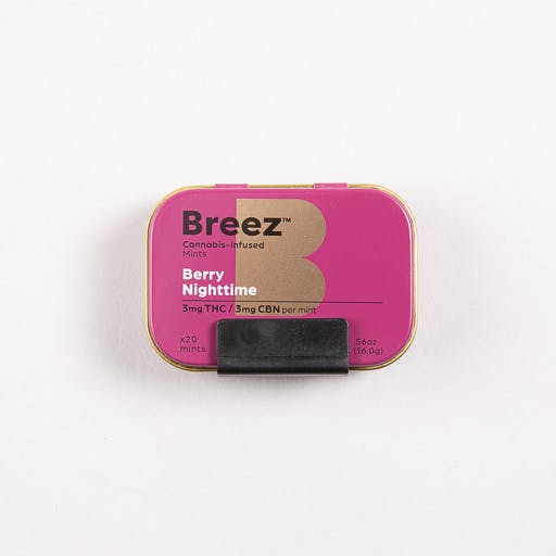 Breez: Berry Nighttime Mint Tin
