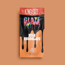 Glaze | King Size Milk Chocolate Bar | 200mg