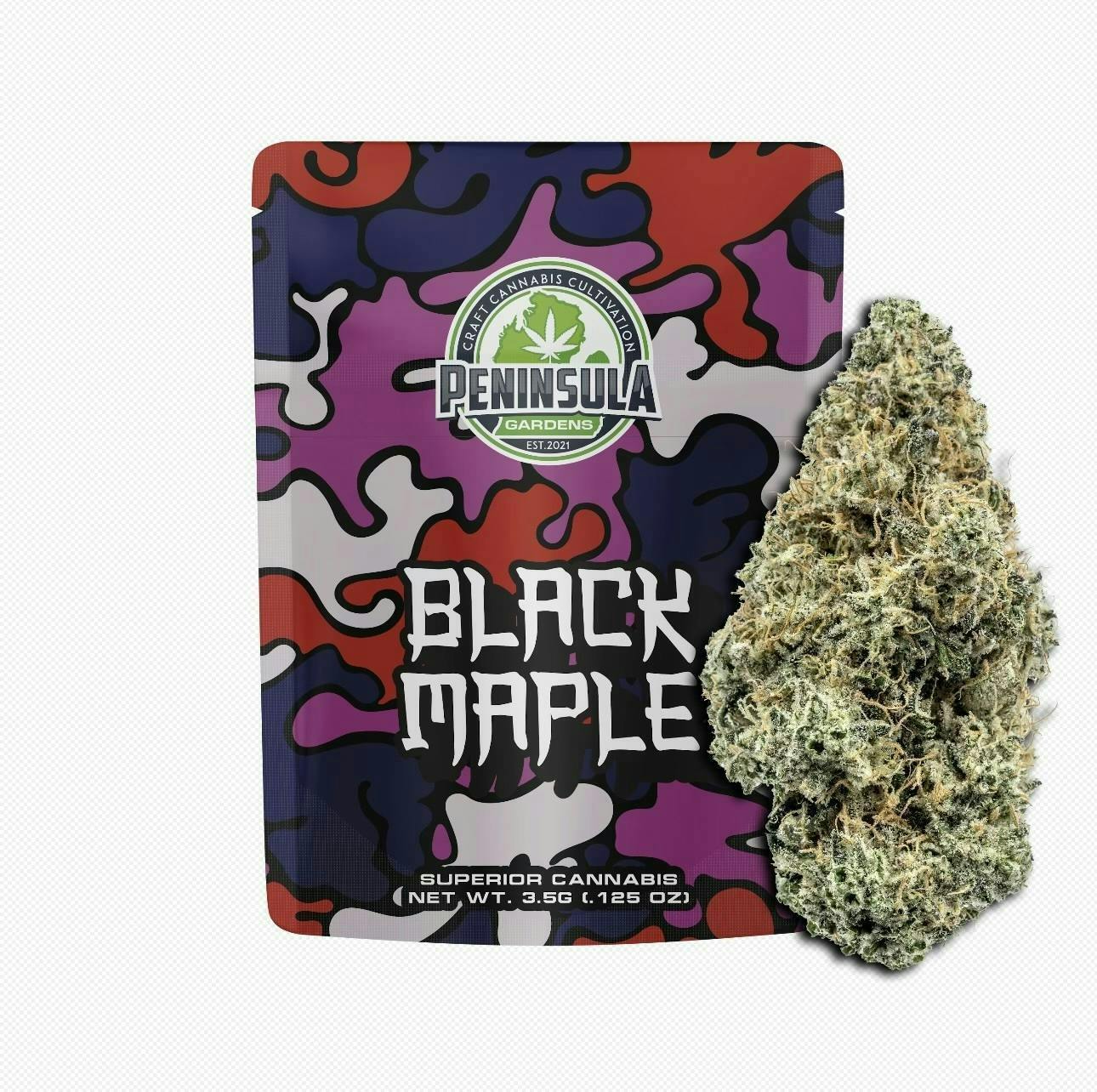 Peninsula Gardens | Black Maple | Big Buds | 3.5g by Peninsula Gardens