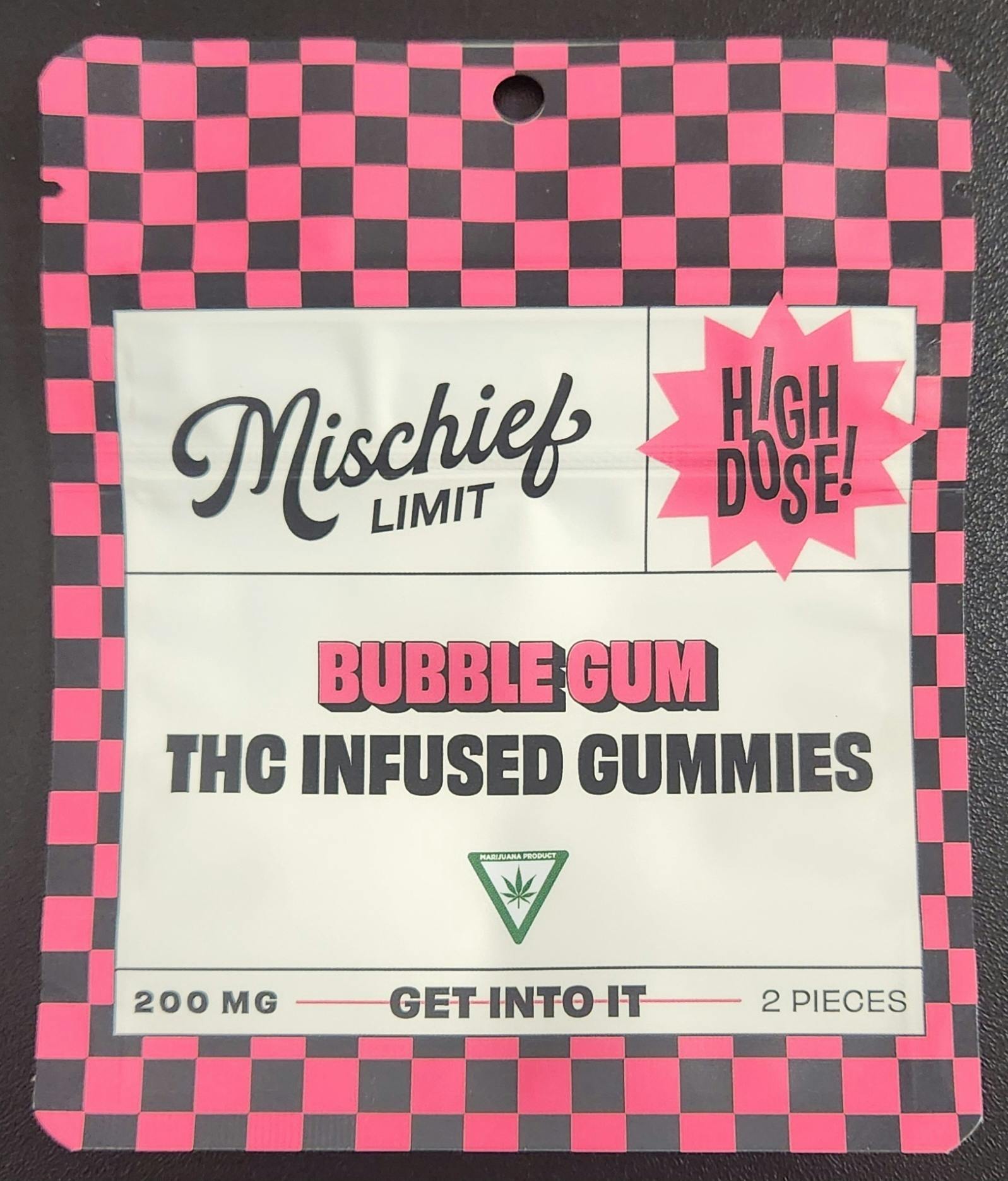 Bubblegum Gummies | 200mg | 2ct | 100mg/ea by Mischief