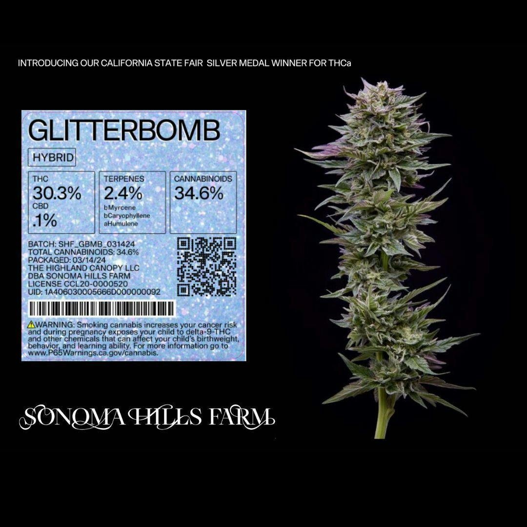 Glitterbomb Flower Jar