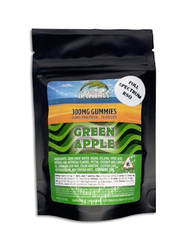 Green Apple RSO Full Spectrum Gummies 20mg/pc 300mg total