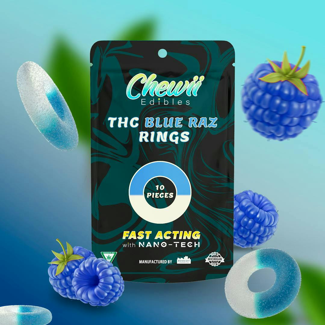 Blue Razz Gummies | 200mg | 10ct | 20mg/ea
