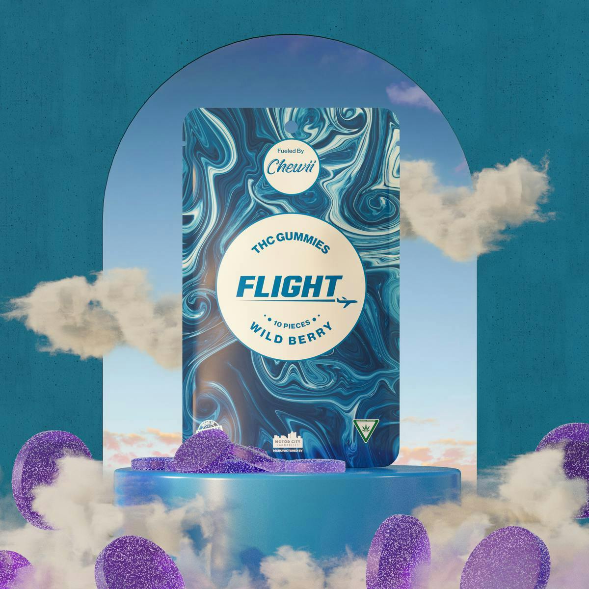 Flight x Chewii Gummies - Wild Berry - 200mg