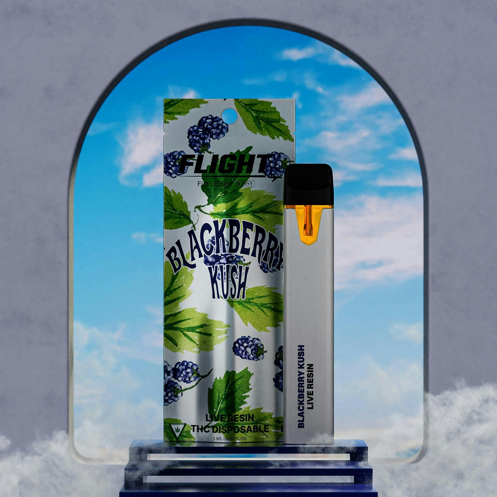 Flight - Live Resin Disposable 1g - Blackberry Kush