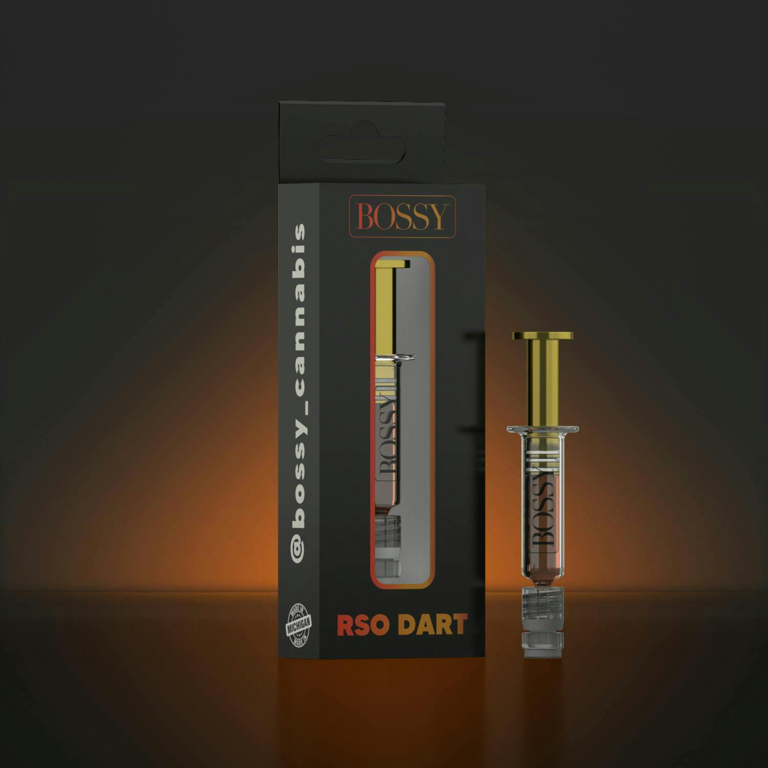 Bossy | Dart | RSO | THC | 1g at The Green Bean Weed Dispensary Flint