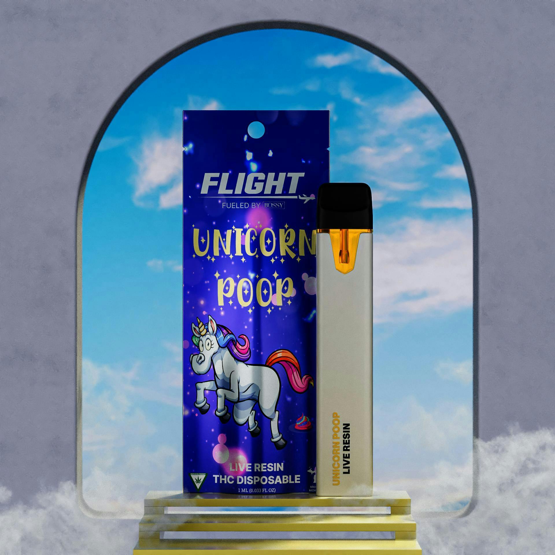 Flight - Live Resin Disposable 1g - Unicorn Poop