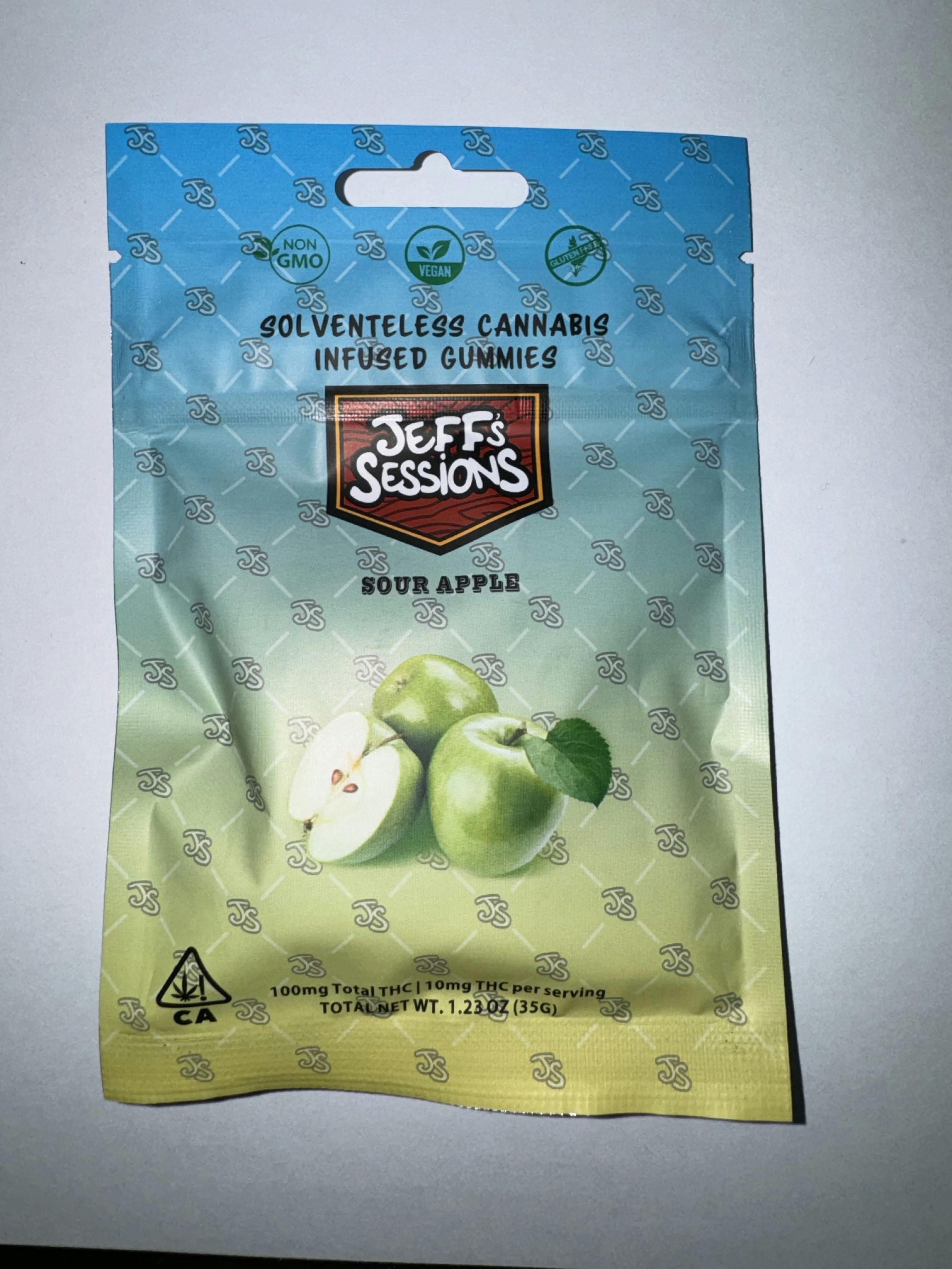 Sour Green Apple Solventless Gummies