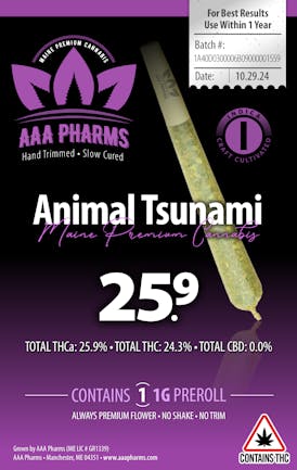 Animal Tsunami - 1g Pre Roll