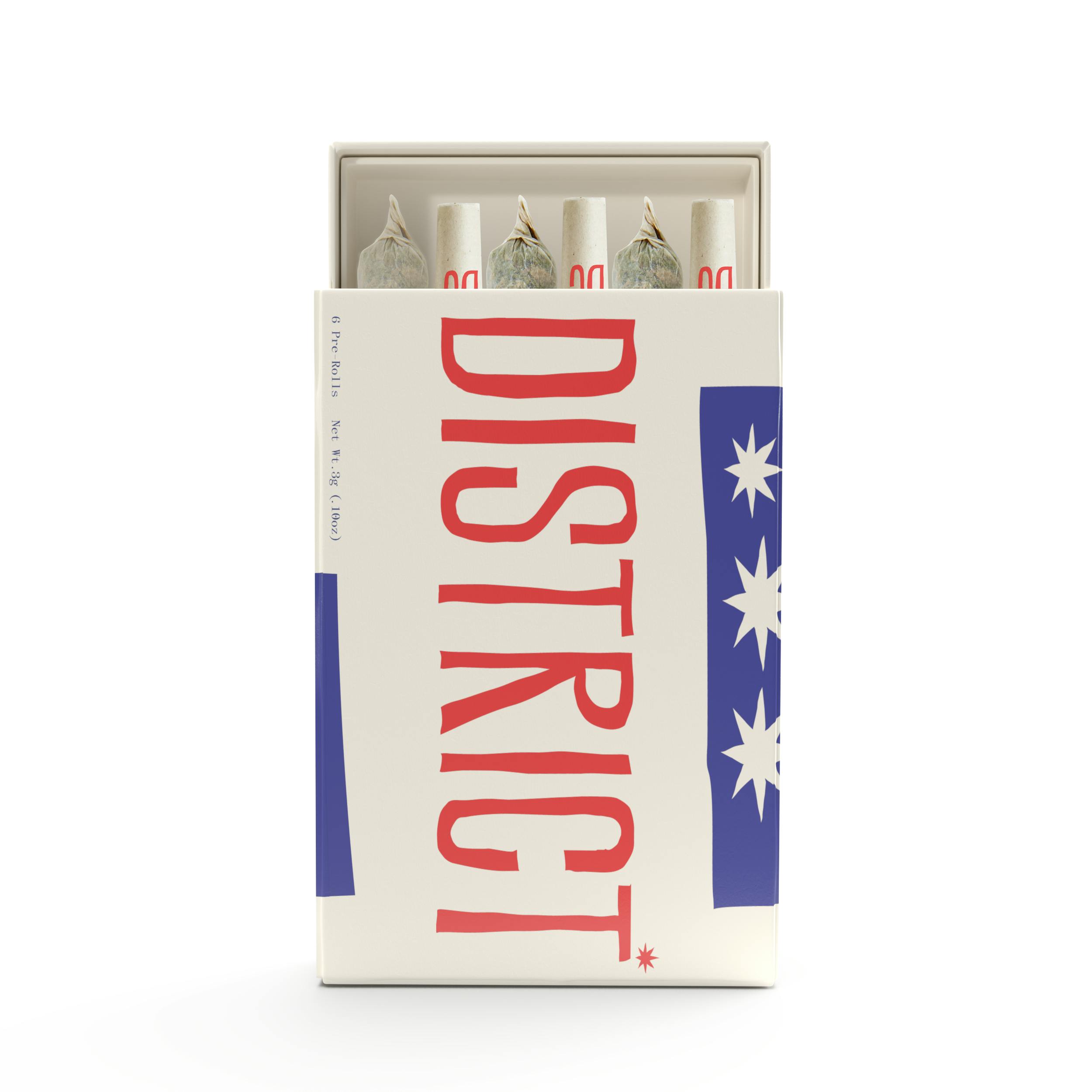 Beach Cake #12 Pre-Roll Pack 6ct - District Cannabis