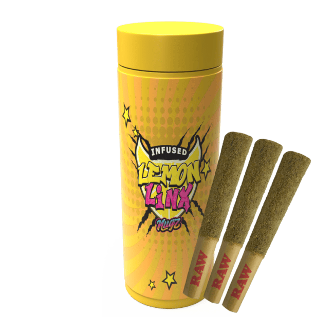 Lemon Linx Infused Pre-rolls – 3 x 0.6g