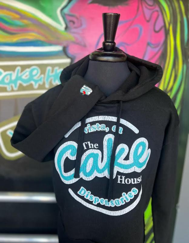 Black L OG Crop Hoodie The Cake House