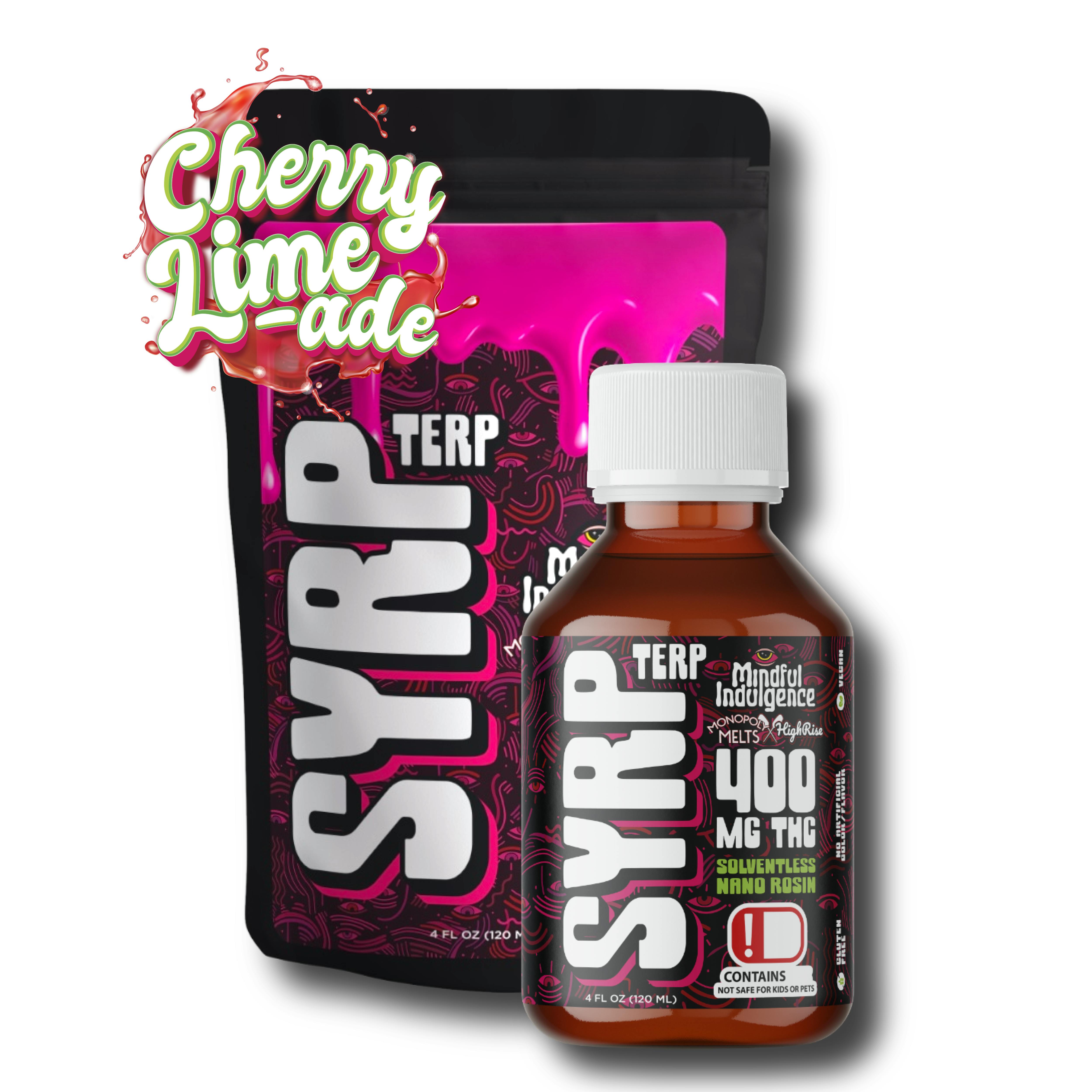 Mindful Indulgence | 400mg TERP SYRP *HR x MM* | Cherry Limeade at Sugar Shack Dispensary