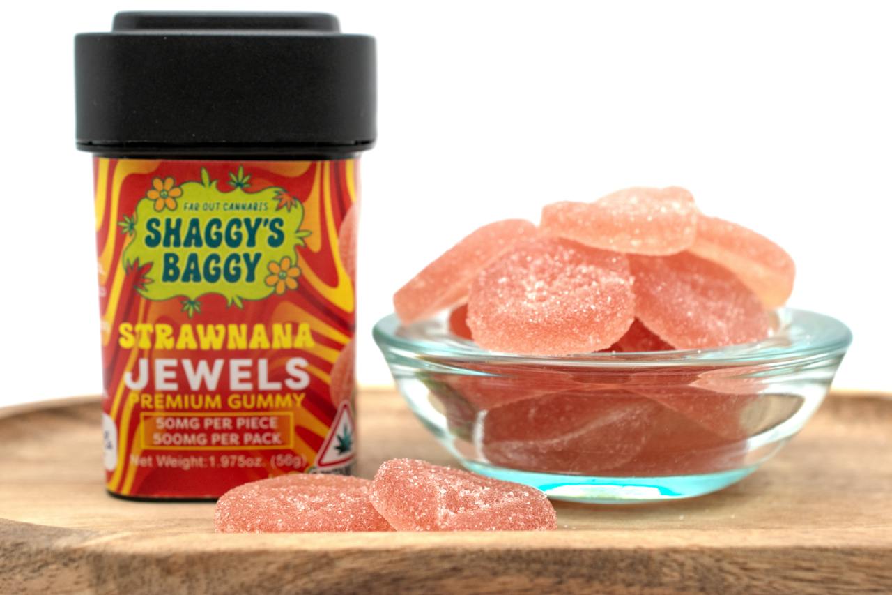 500mg Strawnana Jewels Gummies - Shaggy's Baggy by Shaggy's Baggy