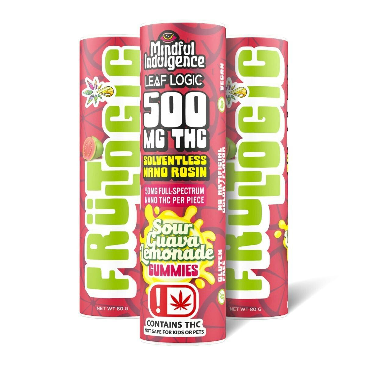 Mindful Indulgence | 500mg FRÜT LOGIC Gummy | Sour Guava Lemonade by Mindful Indulgence