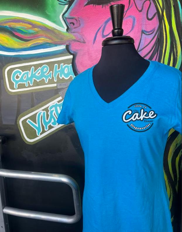 Sapphire S OG Womens V-Neck Tee The Cake House
