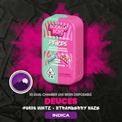 1 gram Deuces Guava Mintz x Strawberry Haze Live Resin AIO