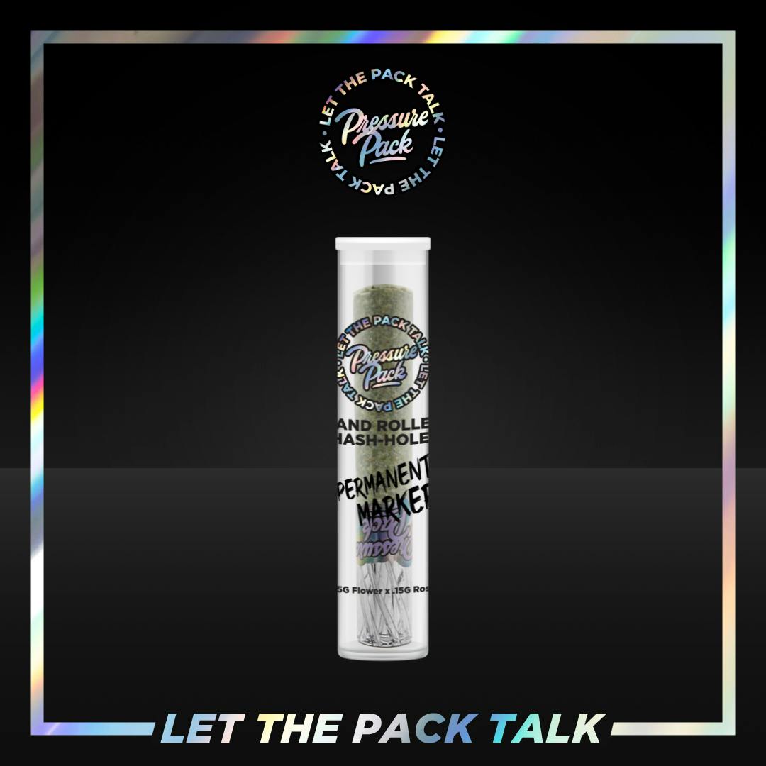 Pressure Pack Permanent Marker Hash Hole 1G Pressure Pack