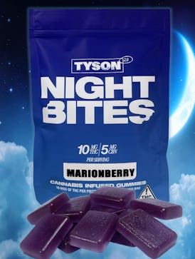 Tyson 2.0 Night Bites - 100mg Marionberry Gummies