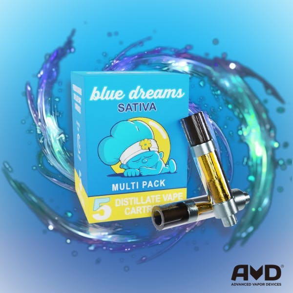 Amnesia MI | Blue Dreams | Cartridges | 1g each | 5pk
