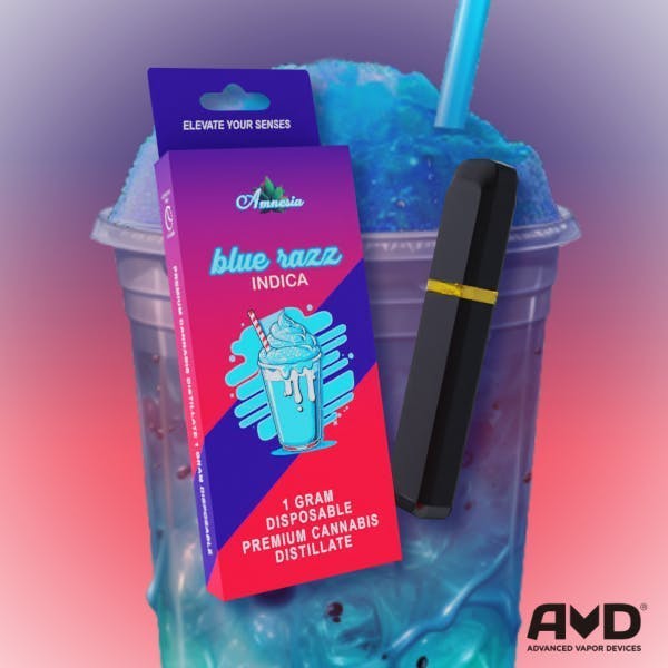 Amnesia MI | Blue Razz | Disposable 1g