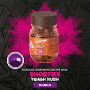Shorties Peach Kush | 5 infused prerolls per Barrel (INDICA) | CA