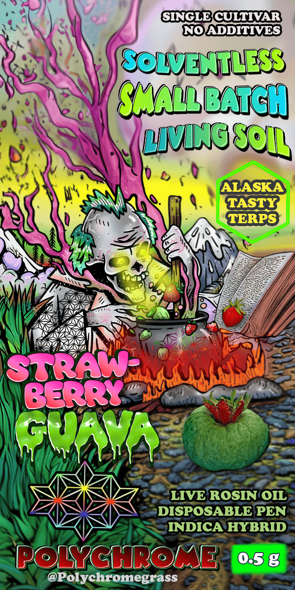 Strawberry Guava - Live Rosin Disposable 0.5g by Polychrome Grass