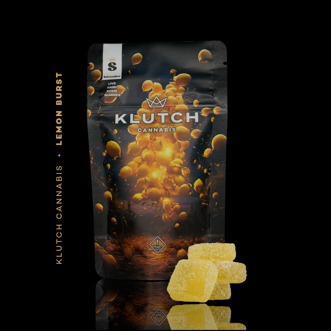 Lemon Burst - Gummies (4pk) 110mg - Klutch Cannabis