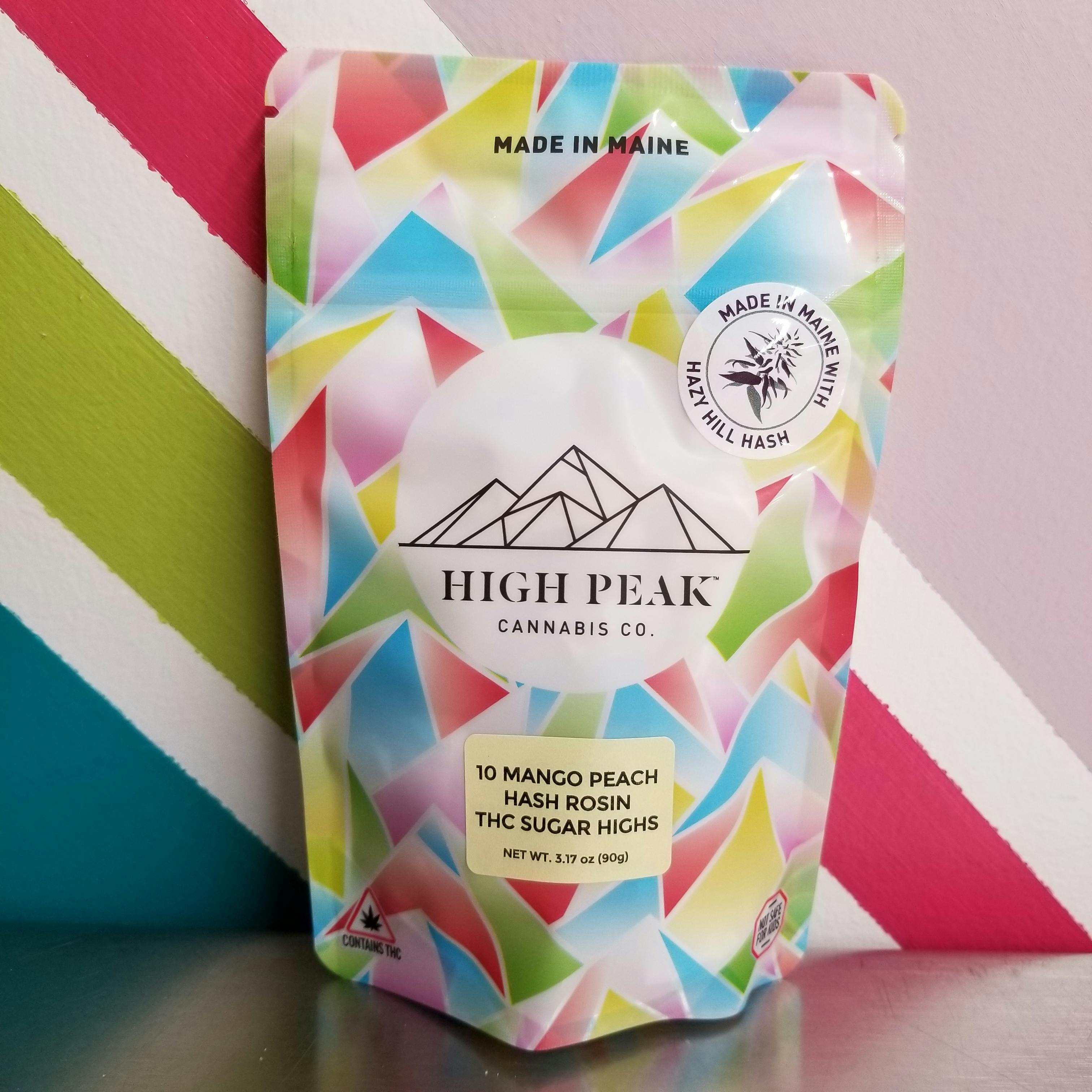 High Peak Cannabis Co. | Mango Peach Hash Rosin Sugar Highs | Rec by High Peak Cannabis Co.