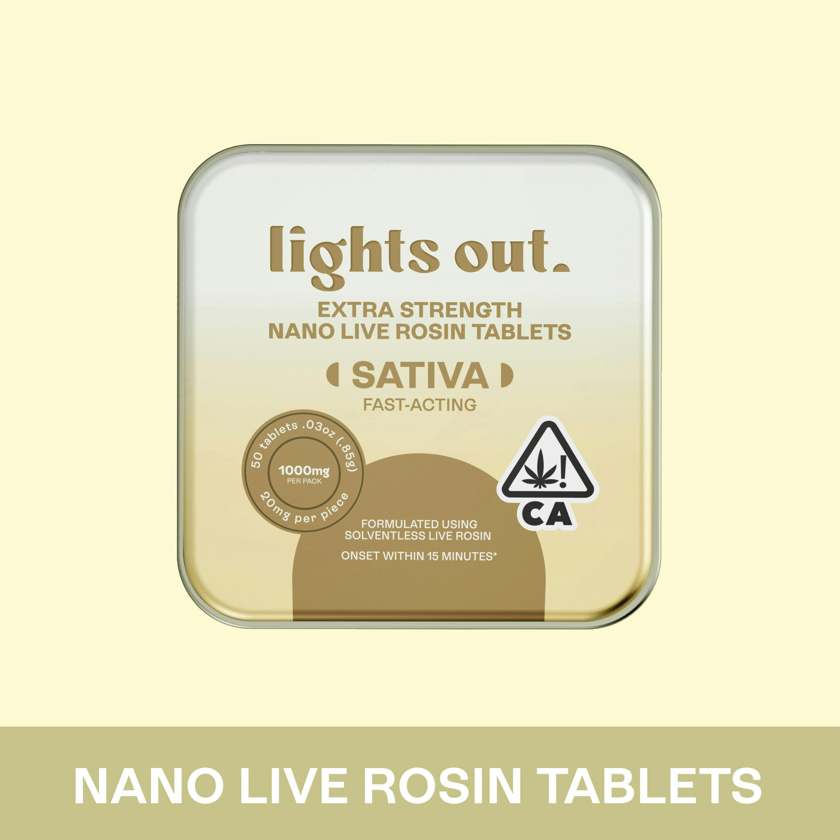 Extra Strength (Sativa) Rosin Tablets 1000mg