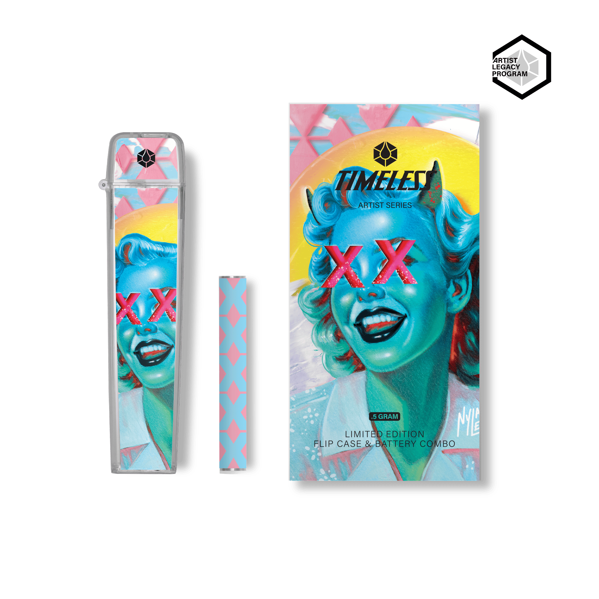 Timeless Vapes — Limited Edition Nyla Lee Flip Case & Combo