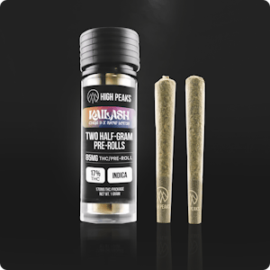 HIGH PEAKS (NY) - High Peaks| Kailash | Indica | 2-Pack Pre-Rolls | 0.5g Each | 17% THC