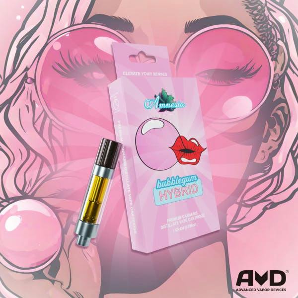 Amnesia MI | Bubble Gum | Cartridge | 1g by Amnesia MI