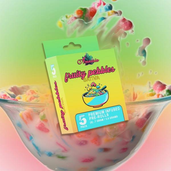 Amnesia MI | Fruity Pebbles | Infused Joints | 0.7g each | 5pk by Amnesia MI