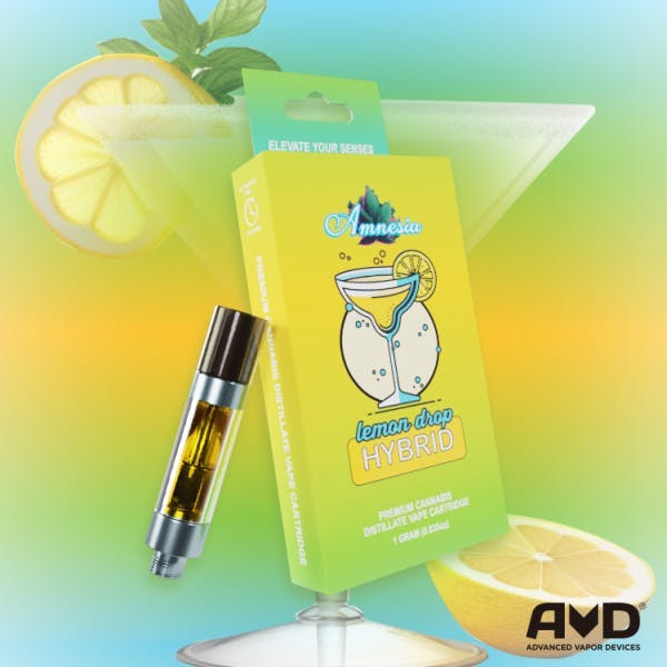 Amnesia MI | Lemon Drop | Cartridge | 1g by Amnesia MI