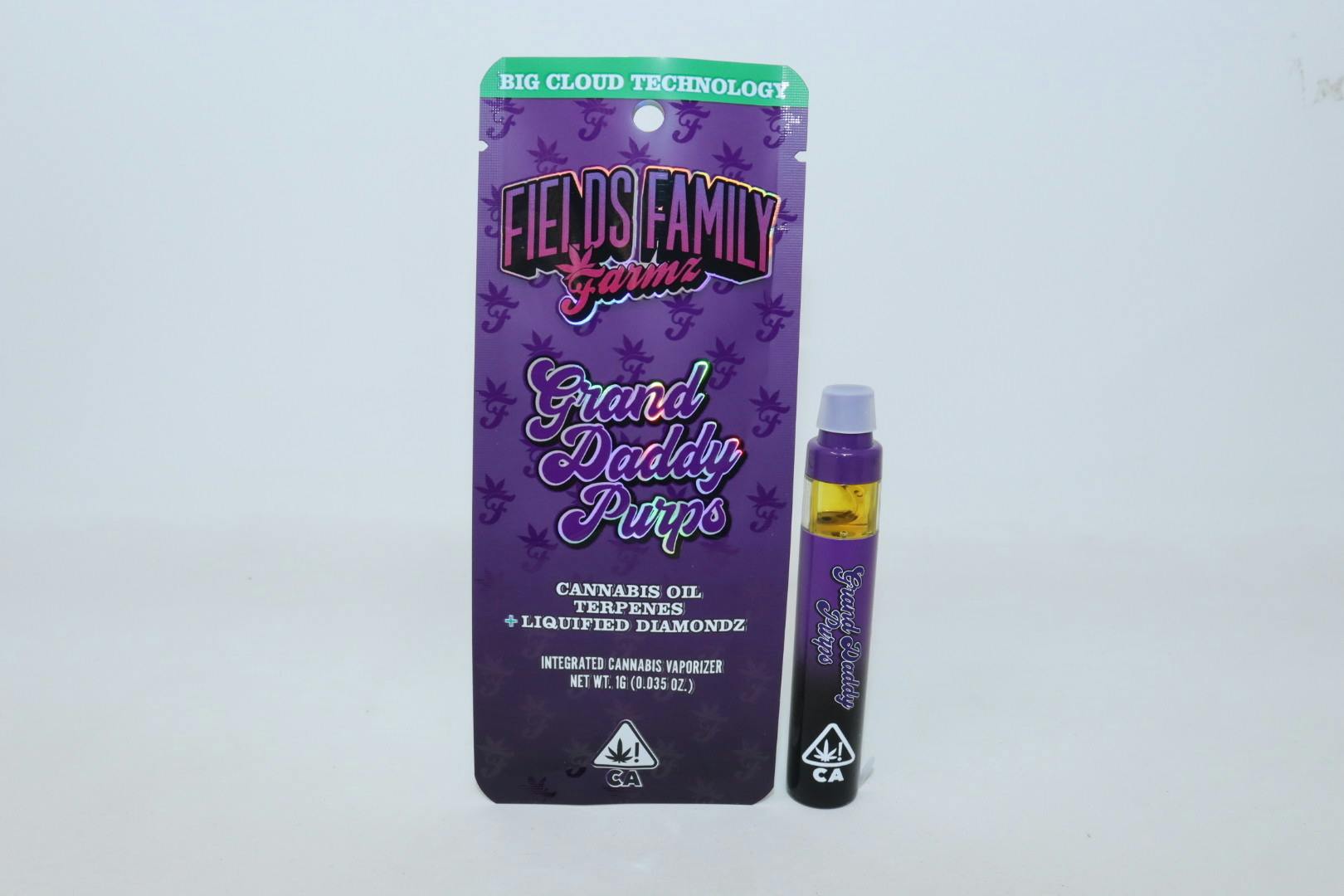 CRDHリキッド 1ml Grand Daddy Purple Grandaddy Purple Vape Cartridge | Laughing Buddha
