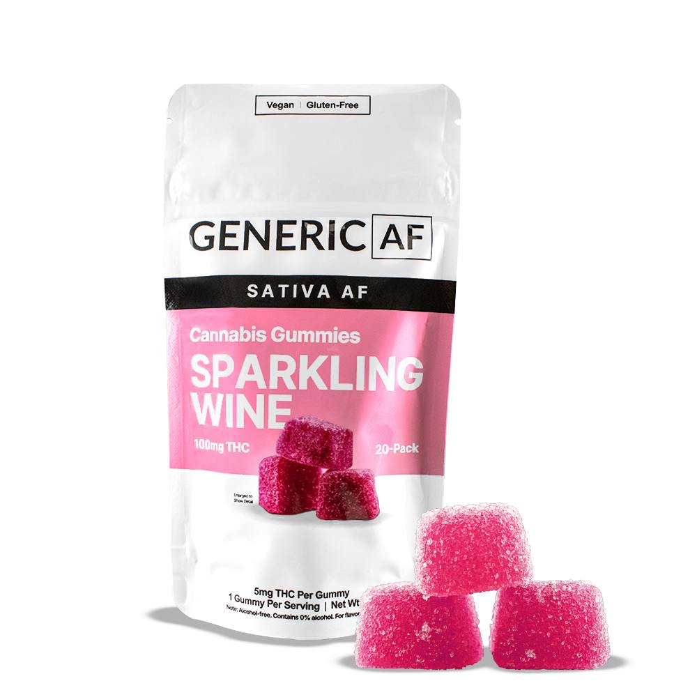 Sparkling Wine | Generic Gummies | 20-Pack | 100mg by Generic AF