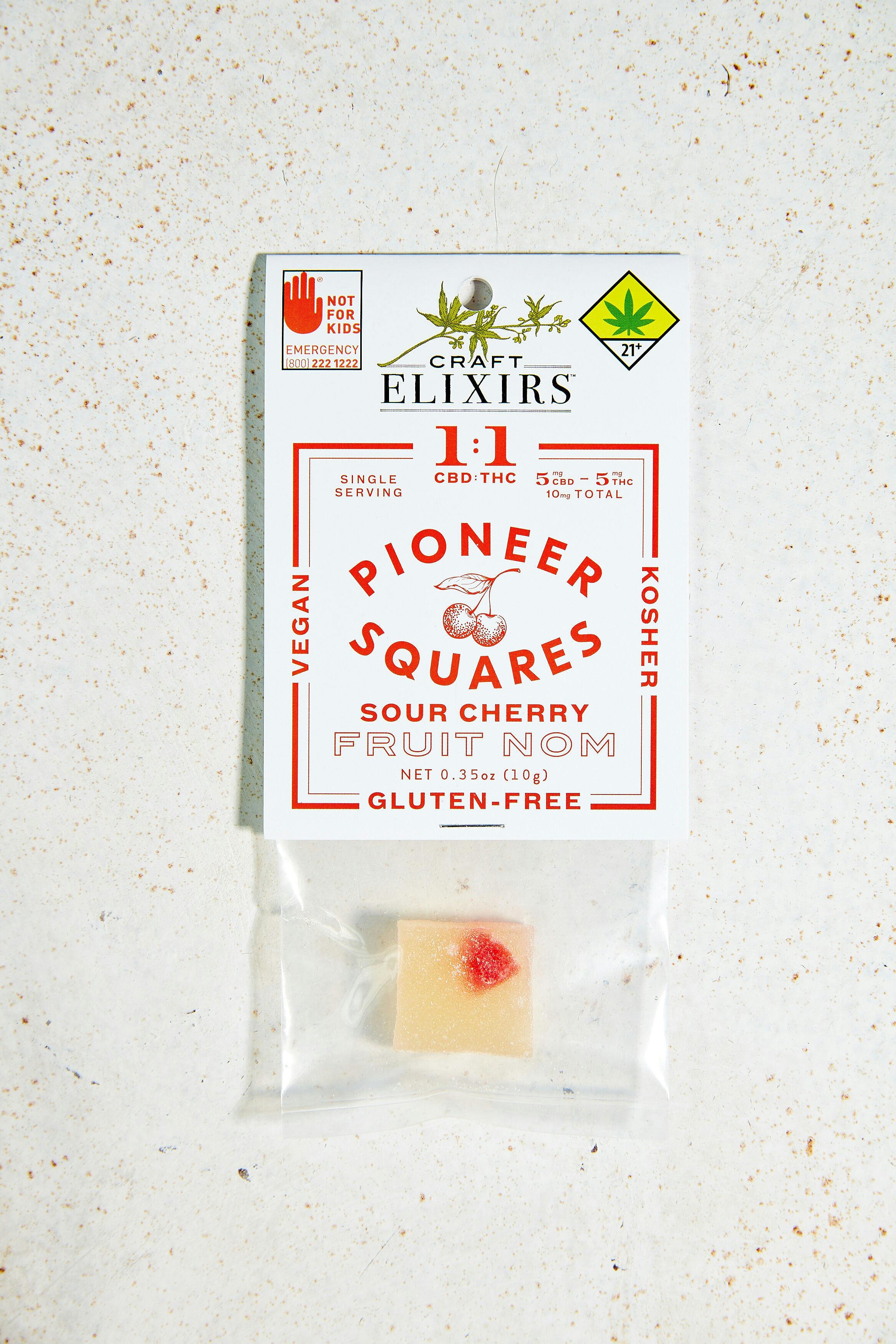 Sour Cherry 1:1 CBD:THC Gummies | 10mg | Single